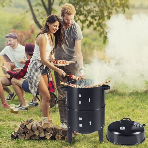 iChica - BBQ Smoker 3-in-1