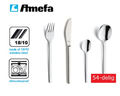 iChica - Bedien je tafelgasten in stijl met de supercomplete 54-delige Amefa Edelstalen Bestekset voor 6 personen! iChica - Bedien je tafelgasten in stijl met de supercomplete 54-delige Amefa Edelstalen Bestekset voor 6 personen!