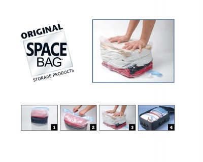 iChica - Bespaar zeeën van ruimte in je kast en koffer met de Space Bags! Vandaag krijg je drie stuks van de handige Space Bag Large voor maar 9,95! iChica - Bespaar zeeën van ruimte in je kast en koffer met de Space Bags! Vandaag krijg je drie stuks van de handige Space Bag Large voor maar 9,95!