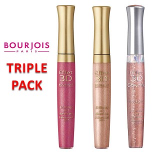 iChica - Bourjois 3D Effet Lipgloss Triple Pack iChica - Bourjois 3D Effet Lipgloss Triple Pack