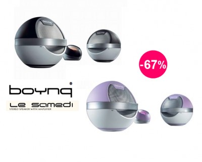 iChica - Boynq Le Samedi Trendy Speakerset in Zwart of Roze iChica - Boynq Le Samedi Trendy Speakerset in Zwart of Roze