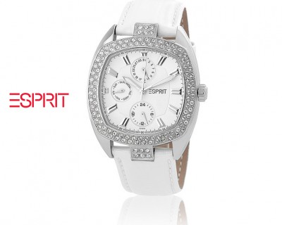 iChica - Chique Esprit Fancy Tunes White Horloge Met Zirkonia's