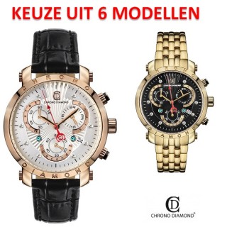 iChica - Chrono Diamond Eirene Chronograaf iChica - Chrono Diamond Eirene Chronograaf
