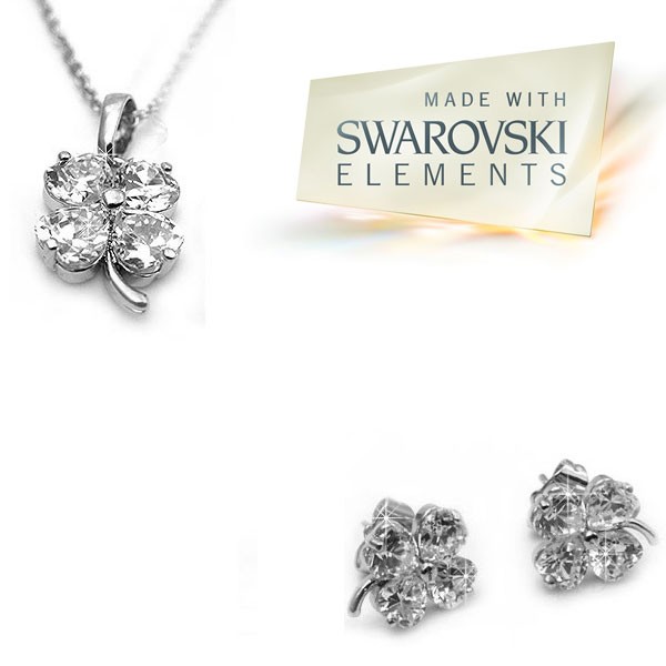 iChica - Clover Sieradenset Gemaakt Met Swarovski Elements iChica - Clover Sieradenset Gemaakt Met Swarovski Elements