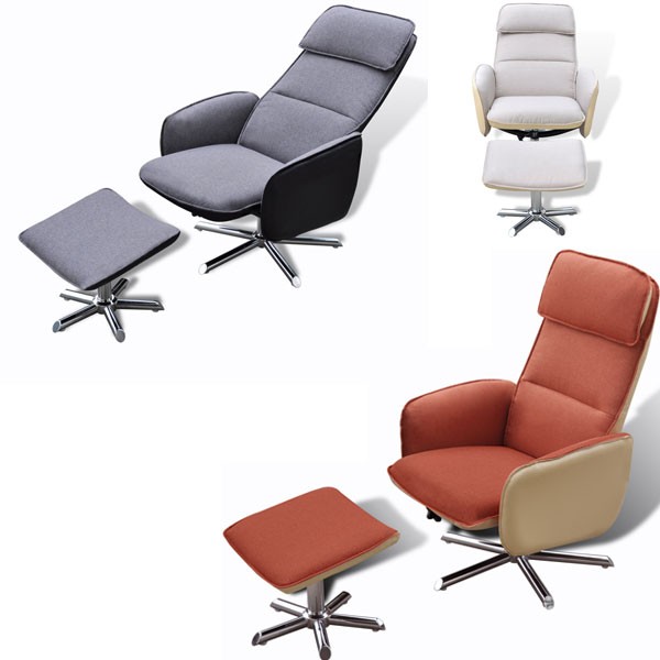 iChica - Comfortabele Fauteuil Met Voetenbankje iChica - Comfortabele Fauteuil Met Voetenbankje