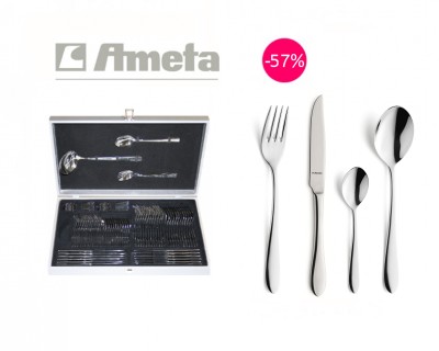 iChica - Complete Amefa 75-delige bestekset Chopin voor twaalf personen iChica - Complete Amefa 75-delige bestekset Chopin voor twaalf personen