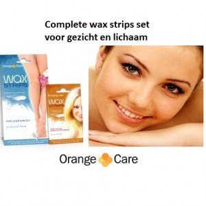 iChica - Complete Orange Care Wax Strips set met 20 strips voor je lichaam en 20 strips voor je gezicht! Vandaag met 73% korting