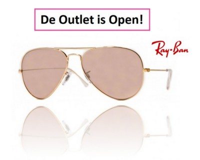 iChica - DE OUTLET IS OPEN!!! Alle artikelen tegen bodemprijzen, sla je slag! Superdeal van vandaag: Ray Ban Aviator 3025 Pilotenbril