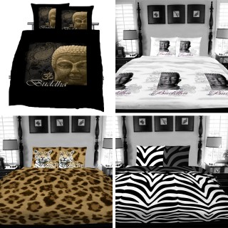 iChica - Dekbedovertreksets Met Buddha Of Animal Print iChica - Dekbedovertreksets Met Buddha Of Animal Print