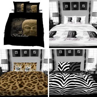 iChica - Dekbedovertreksets Met Buddha Of Animal Print