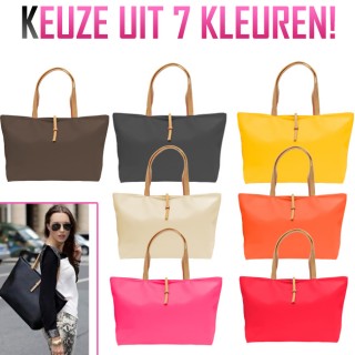 iChica - Design Shopper Met Bijpassende Clutch