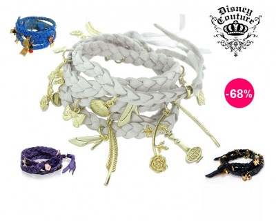 iChica - Disney Couture Wraparmbanden met charms - 68% korting iChica - Disney Couture Wraparmbanden met charms - 68% korting