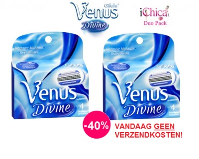 iChica - Duo Pack Gillette Venus Divine scheermesjes - 40% korting iChica - Duo Pack Gillette Venus Divine scheermesjes - 40% korting