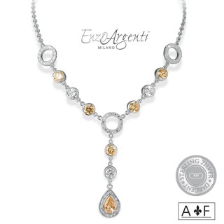 iChica - Enzo Argenti Zilveren Collier Met Zirkonia's iChica - Enzo Argenti Zilveren Collier Met Zirkonia's