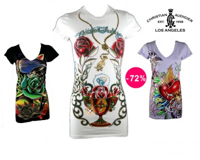 iChica - Exclusieve Christian Audigier Shirts - 72% korting