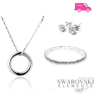 iChica - Fabulous Circle Sieradenset Gemaakt Met Swarovski Elements iChica - Fabulous Circle Sieradenset Gemaakt Met Swarovski Elements
