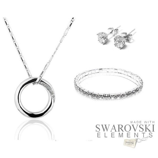 iChica - Fabulous Circle Sieradenset met Swarovski Elements iChica - Fabulous Circle Sieradenset met Swarovski Elements