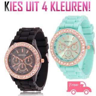 iChica - Fashionable Siliconen Horloge iChica - Fashionable Siliconen Horloge