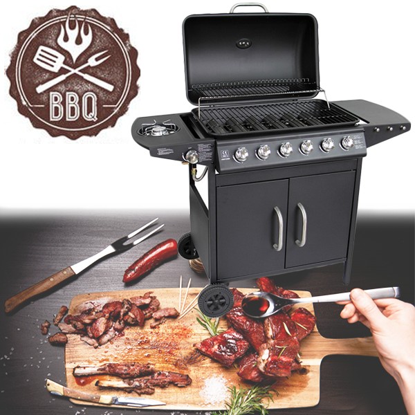iChica - Gasbarbecue Texas Range 6+1 Branders iChica - Gasbarbecue Texas Range 6+1 Branders