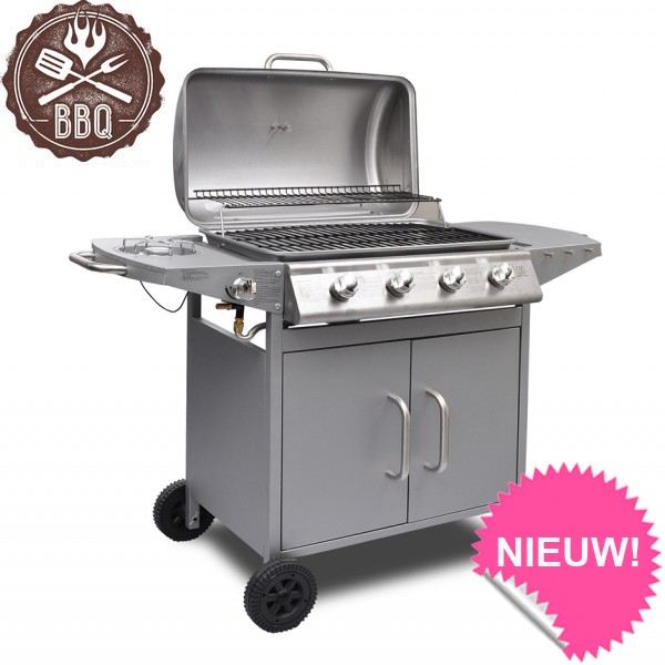 iChica - Gasbarbecue Texas Range Full Silver iChica - Gasbarbecue Texas Range Full Silver
