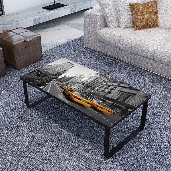 iChica - Glazen Salontafel Met Print iChica - Glazen Salontafel Met Print