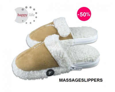 iChica - Heerlijk Warme Happy Life Massageslippers iChica - Heerlijk Warme Happy Life Massageslippers