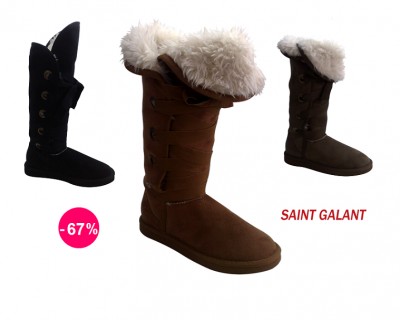 iChica - Heerlijk Warme Saint Galant Laarzen in Drie Kleuren iChica - Heerlijk Warme Saint Galant Laarzen in Drie Kleuren