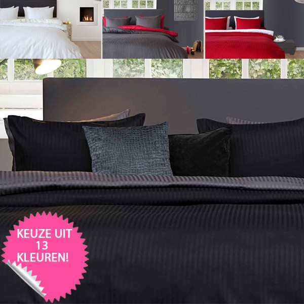 iChica - HNL Living Satin-Stripes Dekbedovertreksets iChica - HNL Living Satin-Stripes Dekbedovertreksets