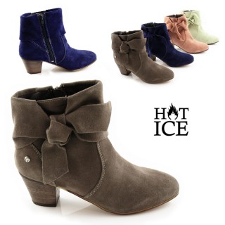 iChica - Hot Ice Enkellaarsjes Met Strik iChica - Hot Ice Enkellaarsjes Met Strik
