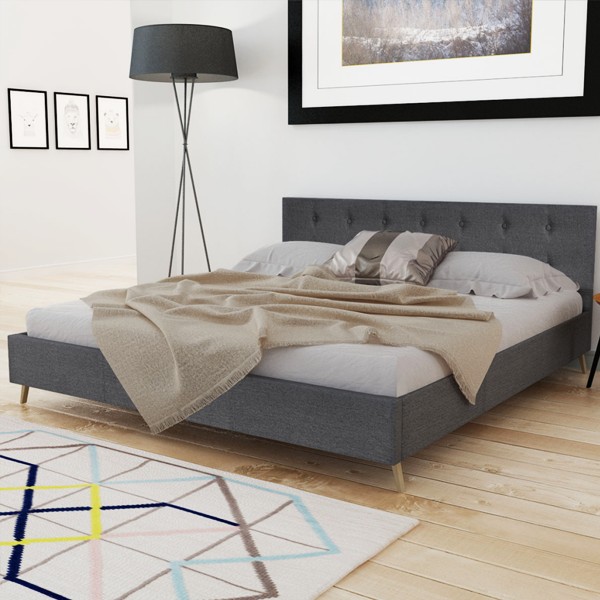 iChica - Houten Bedden Met Stoffen Bekleding iChica - Houten Bedden Met Stoffen Bekleding
