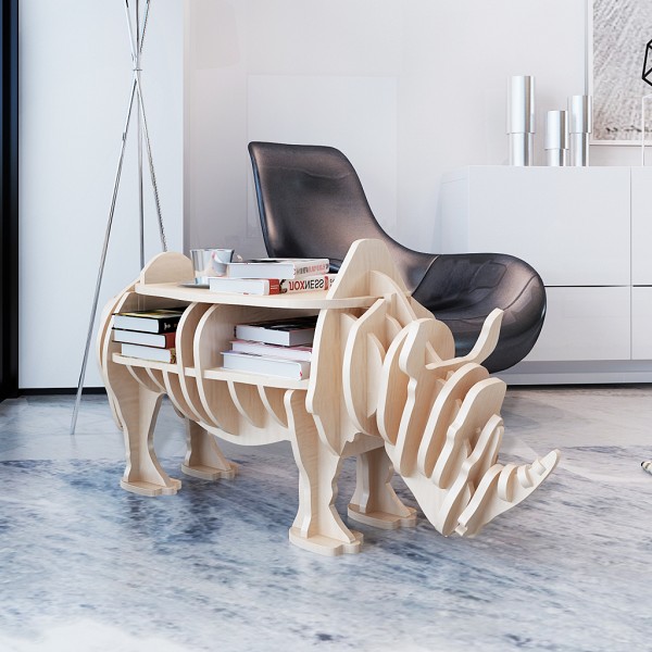 iChica - Houten Kastje Neushoorn iChica - Houten Kastje Neushoorn
