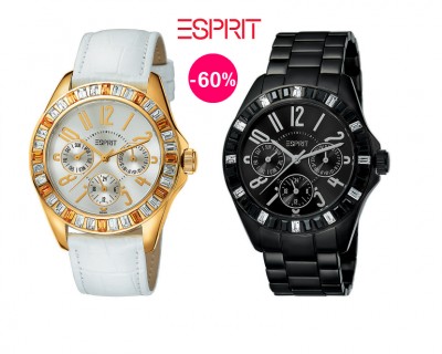 iChica - Klassiek of Sportief Esprit Dameshorloge met Zirkonia's iChica - Klassiek of Sportief Esprit Dameshorloge met Zirkonia's