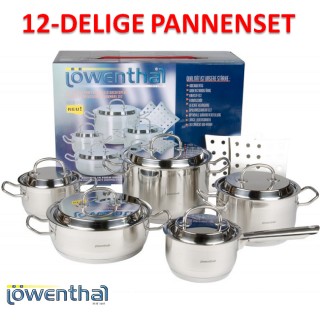 iChica - Löwenthal Professionele 12-delige Pannenset iChica - Löwenthal Professionele 12-delige Pannenset