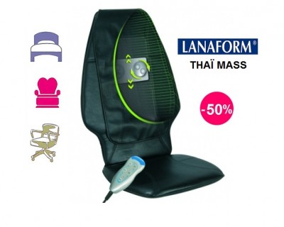 iChica - Lanaform Thaï Mass Shiatsu Massagekussen - 50% Korting iChica - Lanaform Thaï Mass Shiatsu Massagekussen - 50% Korting