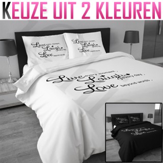 iChica - Live Laugh Love Dekbedovertrekset iChica - Live Laugh Love Dekbedovertrekset