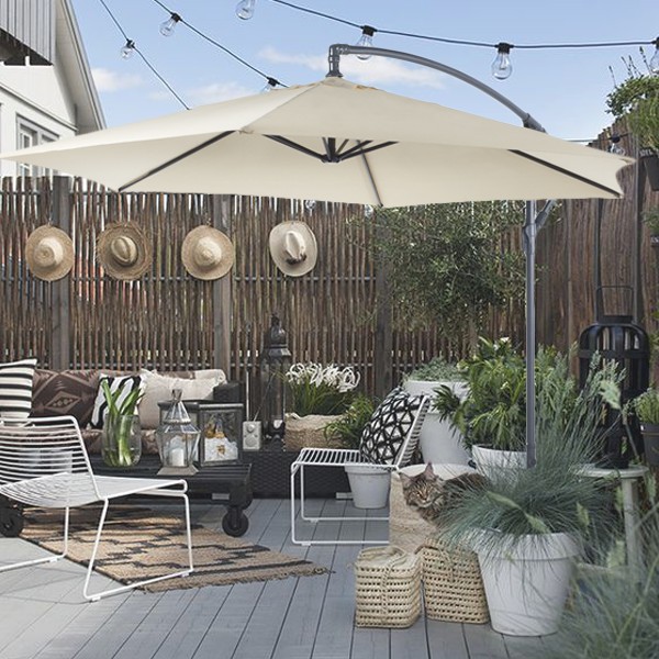iChica - Luxe Zweefparasol Inclusief Voet iChica - Luxe Zweefparasol Inclusief Voet