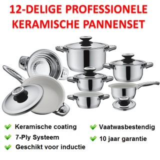 iChica - MÃ¼ller Cuisine 12-delige Keramische Pannenset