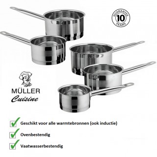 iChica - MÃ¼ller Cuisine 5-delige Steelpannenset