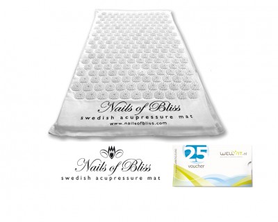 iChica - Nails of Bliss acupressuur spijkermat plus Wellvit Voucher t.w.v. EUR 25 iChica - Nails of Bliss acupressuur spijkermat plus Wellvit Voucher t.w.v. EUR 25