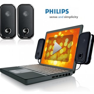 iChica - PHILIPS USB-luidsprekers Met Microfoon iChica - PHILIPS USB-luidsprekers Met Microfoon