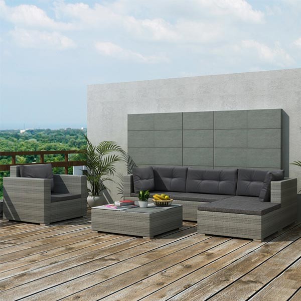 iChica - Polyrattan Loungeset Palermo