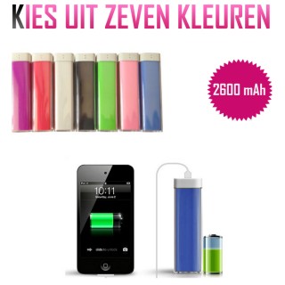 iChica - Portable USB Oplader 2600 mAh