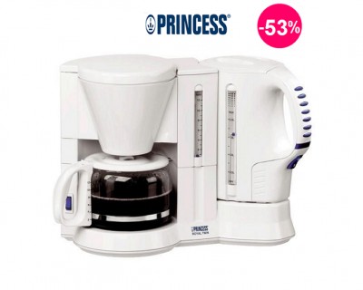 iChica - Princess Royal Twin: koffiezetapparaat en waterkoker iChica - Princess Royal Twin: koffiezetapparaat en waterkoker