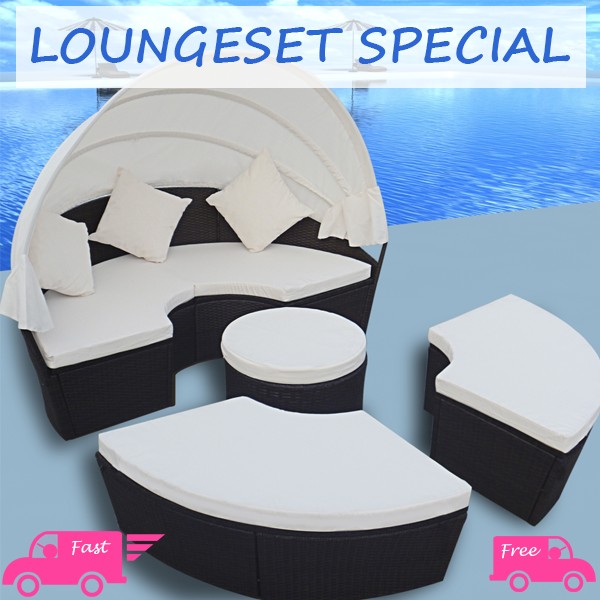 iChica - Rattan Loungeset Deluxe iChica - Rattan Loungeset Deluxe