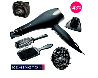 iChica - Remington Luxe Dryer Set met 2200 Watt haardroger, 2 borstels en diffuser