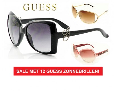 iChica - Sale met 12 populaire zonnebrillen van GUESS! Alleen vandaag alle modellen met 65% korting!