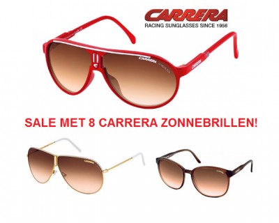 iChica - Sale met 8 trendy zonnebrillen van Carrera: hÃ©t zonnebrilmerk van dit moment! Vandaag alle brillen voor â¬59,95!