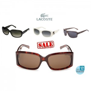 iChica - Sale met vier populaire en sportieve Lacoste Zonnebrillen! Kies vandaag je favoriete Lacoste zonnebril met een korting van 70% bij iChica!