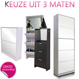 iChica - Schoenenkast Met Spiegel iChica - Schoenenkast Met Spiegel