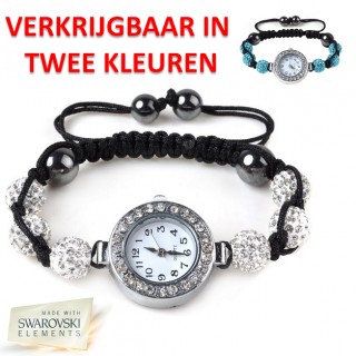 iChica - Shamballa Horloge met Swarovski Elements